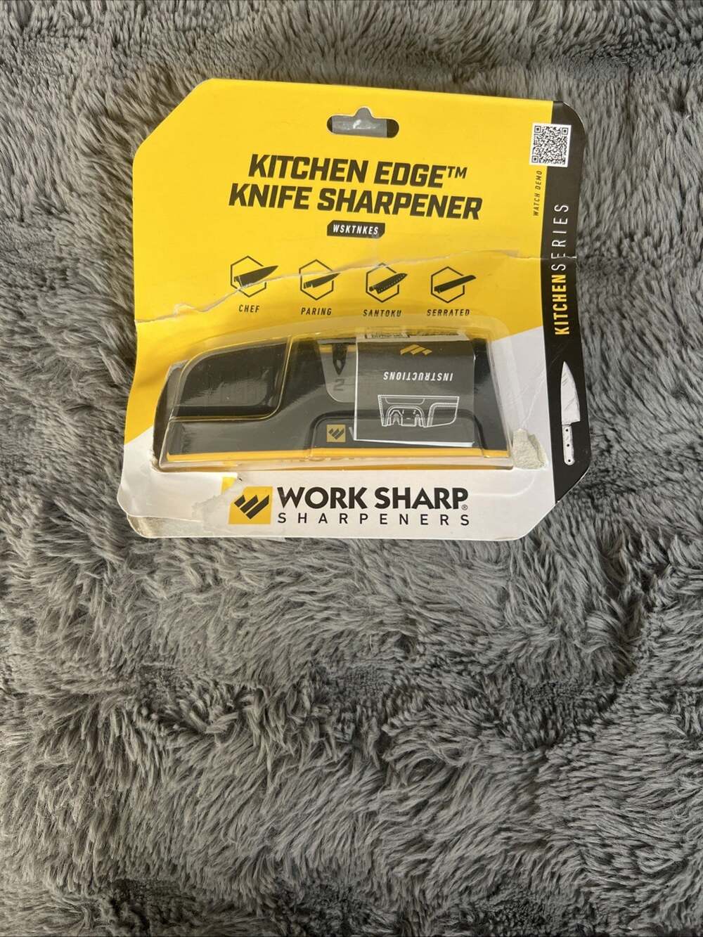Work Sharp Kitchen Edge Sharpener - Ergonomic - For Chef, Santoku, Paring, & ...